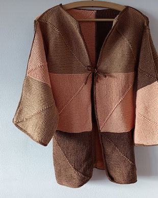 Pulover-Cardigan Luxury din Bumbac Natural XS-S