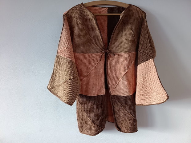 Pulover-Cardigan Luxury din Bumbac Natural XS-S