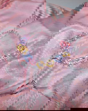 Esarfa noua matase naturala  deosebita,  colier fashion asortat, cadou