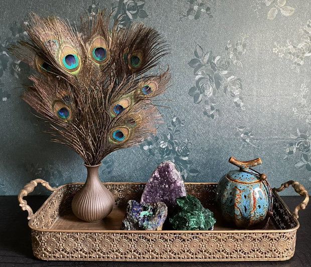 Set Cristale - Ametist&Azurit&Malachit Catifea - Decoratiune Pietre Semipretioase