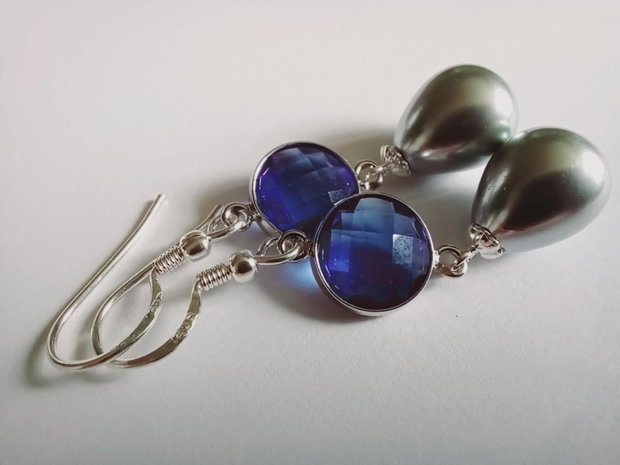 Safir - Perle gri - Ag925