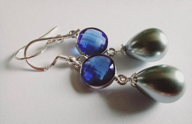 Safir - Perle gri - Ag925