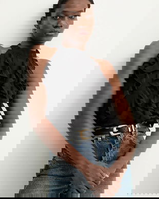 Answear.LAB bluza culoarea negru, neted