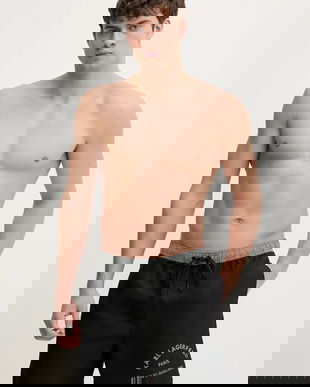 Karl Lagerfeld pantaloni scurți de baie RSG CONSTRAST culoarea negru, B1M46008