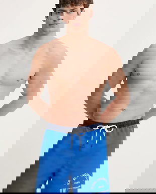 Karl Lagerfeld pantaloni scurți de baie RSG CONSTRAST culoarea bleumarin, B1M46008