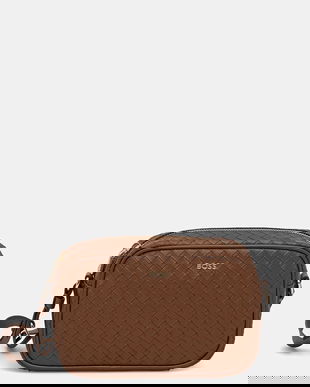 BOSS poșetă Sandy Crossbody SQ culoarea maro, 50558012