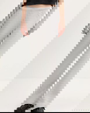 adidas Originals pantaloni de trening Waffle culoarea gri, cu imprimeu, KR7655