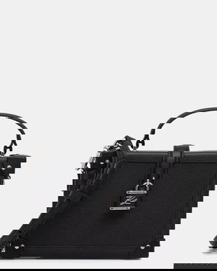 Karl Lagerfeld poșetă de piele K/AUTOGRAPH culoarea negru, B1W30100