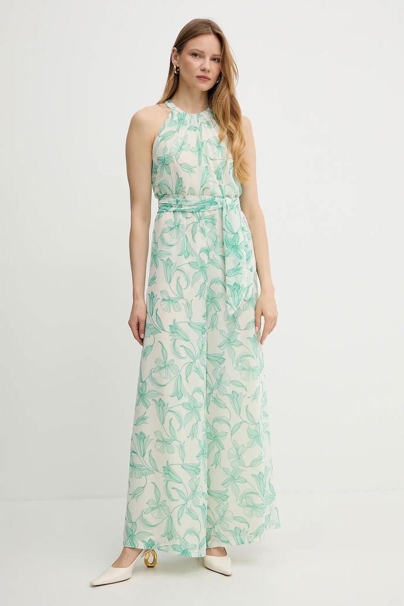 Marella salopetă Emme by Marella culoarea bej, cu decolteu rotund, 2515241042200