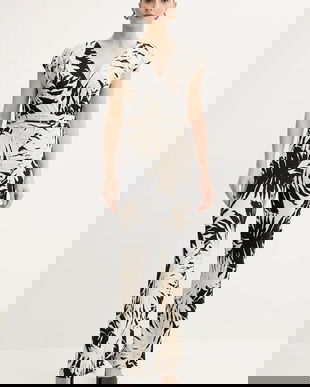 Morgan salopetă PAROS culoarea negru, cu decolteu in v, PAROS