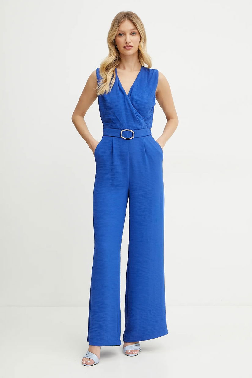 Morgan salopeta PILOU.F culoarea violet, cu decolteu in v, PILOU.F