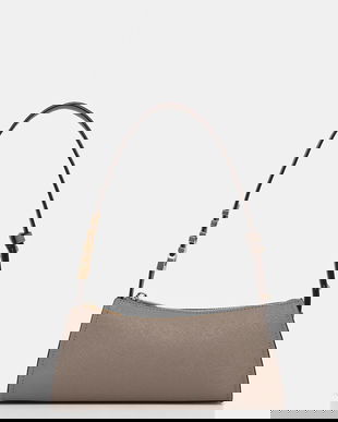 Dkny poșetă de piele culoarea negru, R433YG57