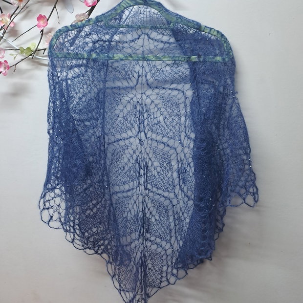 Șal mohair cu perlute