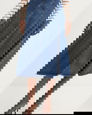 Karl Lagerfeld fustă jeans FASHION DENIM