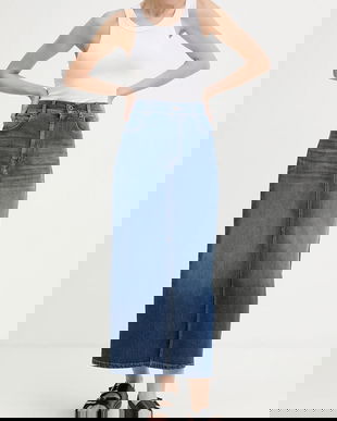 Weekend Max Mara fustă jeans ZARELIA