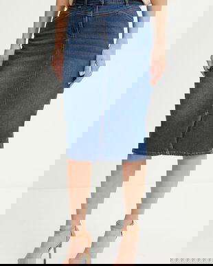 Morgan fustă din denim JAPA