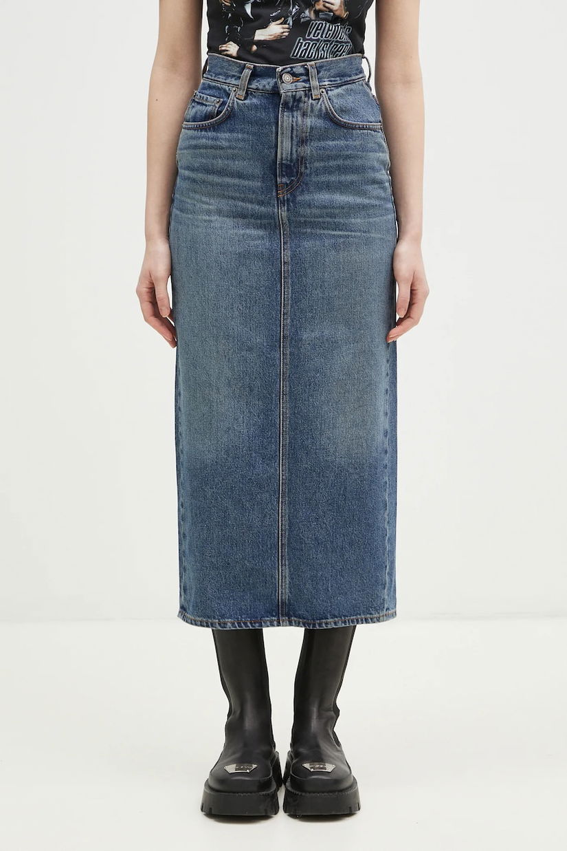 Fiorucci fustă din denim din bumbac Denim Midi