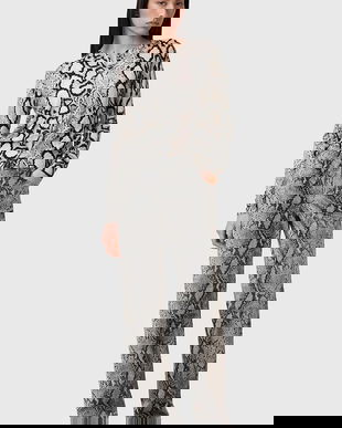 AllSaints pantaloni de piele SAIGE