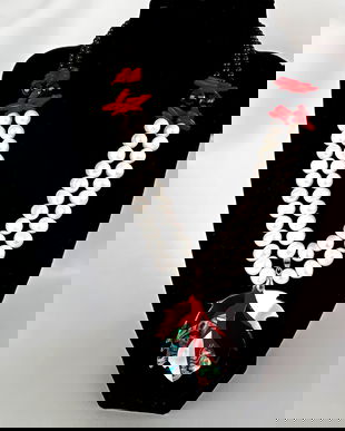 Colier din perle, coral,sidef si onix