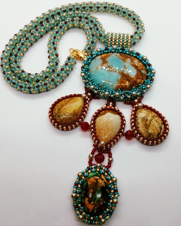 Colier Tiffany (cu pietre naturale)