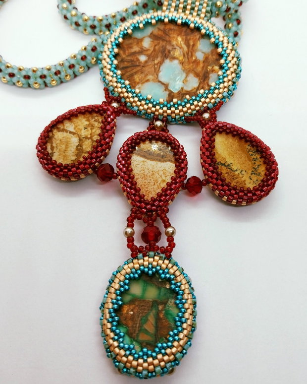 Colier Tiffany (cu pietre naturale)