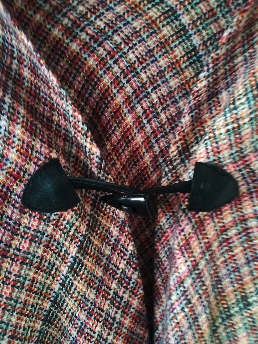 poncho stofa multicolor , Double Milano ,M