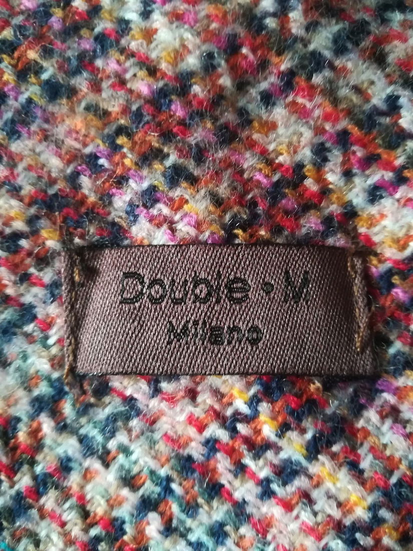 poncho stofa multicolor , Double Milano ,M