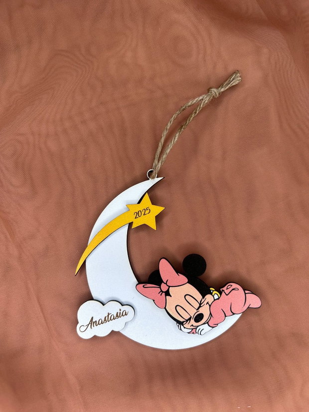 Glob personalizat Primul meu Craciun Minnie Mouse 3d