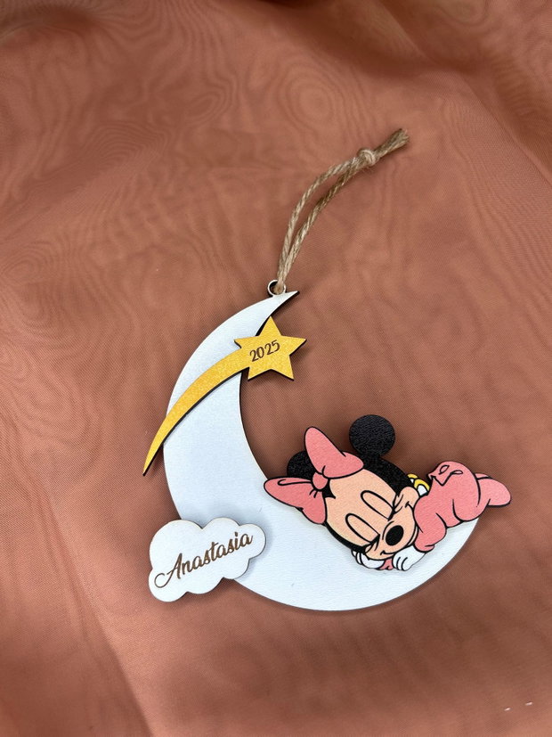 Glob personalizat Primul meu Craciun Minnie Mouse 3d