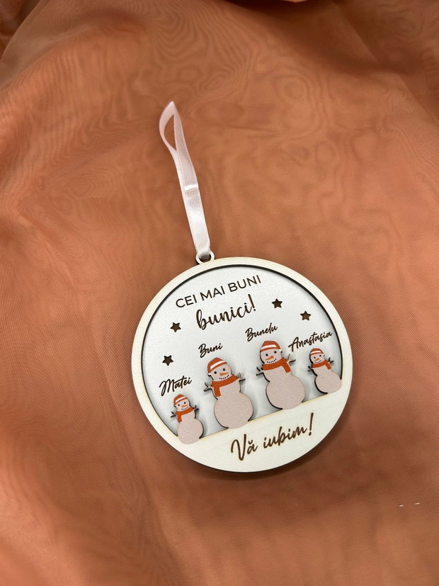 Glob Craciun Personalizat Cei Mai Buni Bunici