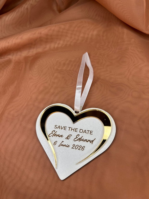 Glob Craciun personalizat Save the date
