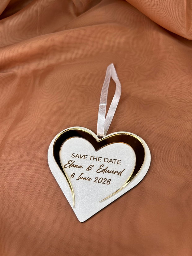 Glob Craciun personalizat Save the date