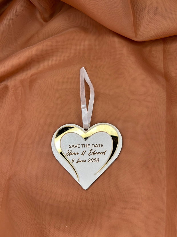 Glob Craciun personalizat Save the date