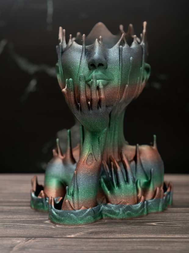 Vaza decorativa Melted Girl Rainbow Terra S14GRT