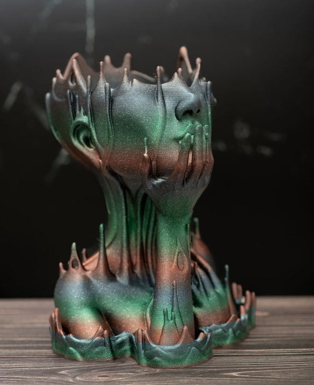 Vaza decorativa Melted Girl Rainbow Terra S14GRT