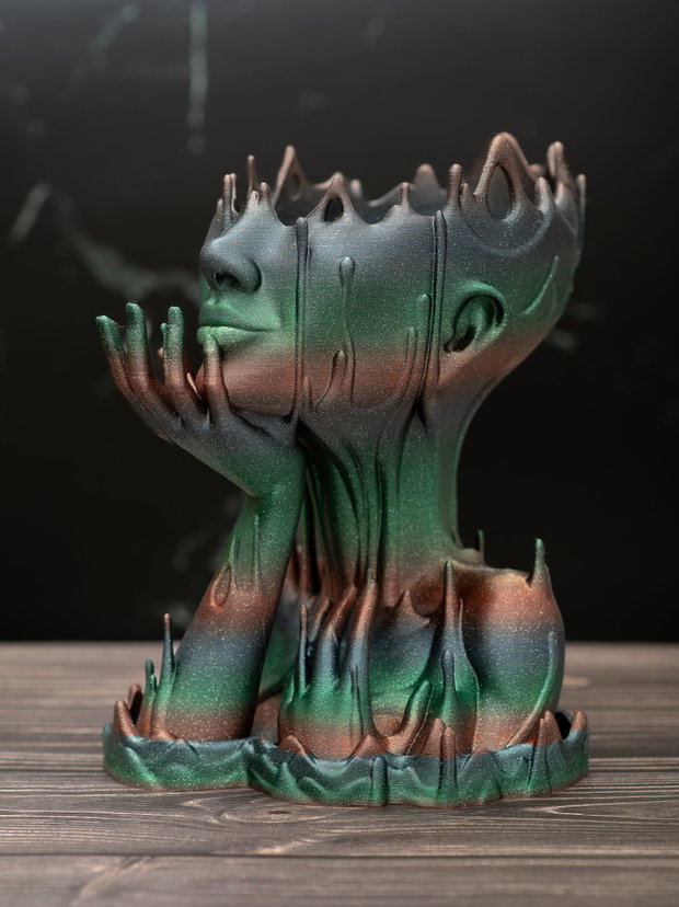 Vaza decorativa Melted Girl Rainbow Terra S14GRT