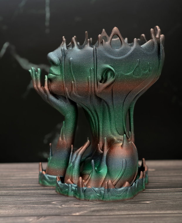 Vaza decorativa Melted Girl Rainbow Terra S14GRT