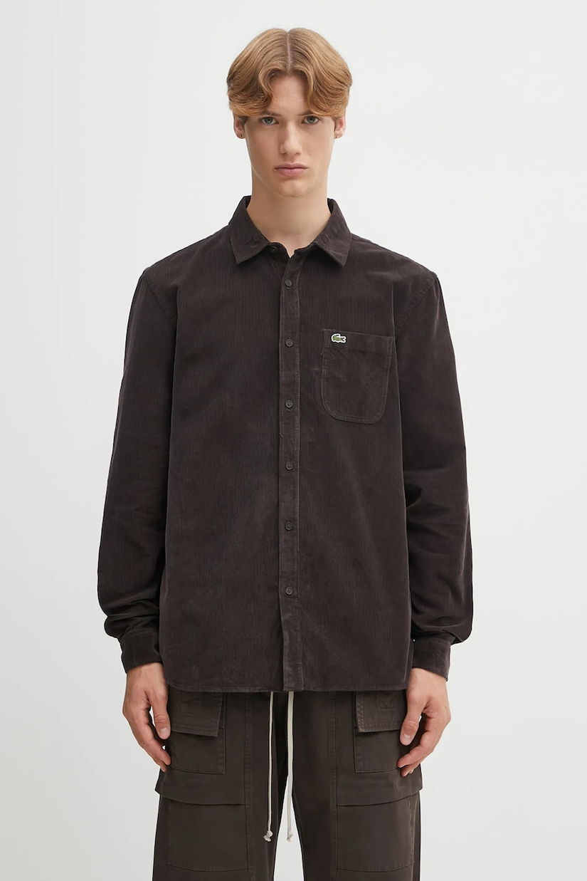 Lacoste cămașă din velur