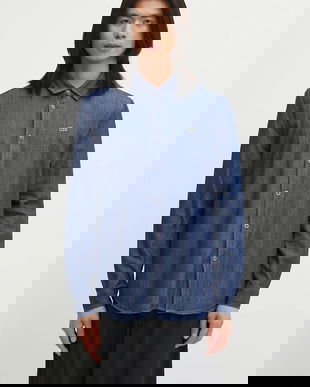 Lacoste camasa din bumbac denim