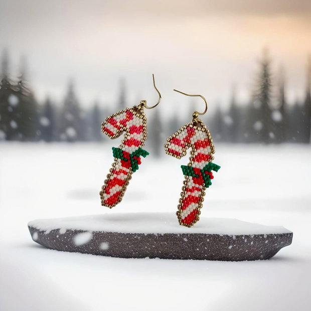 Cercei Candy Cane
