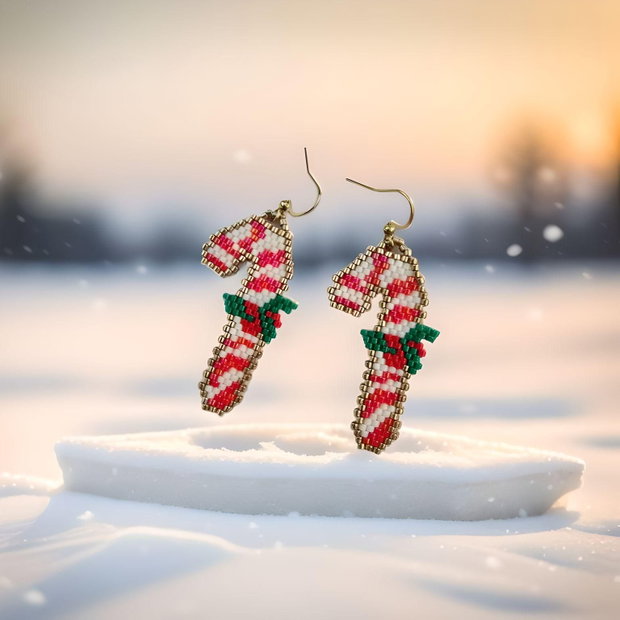 Cercei Candy Cane
