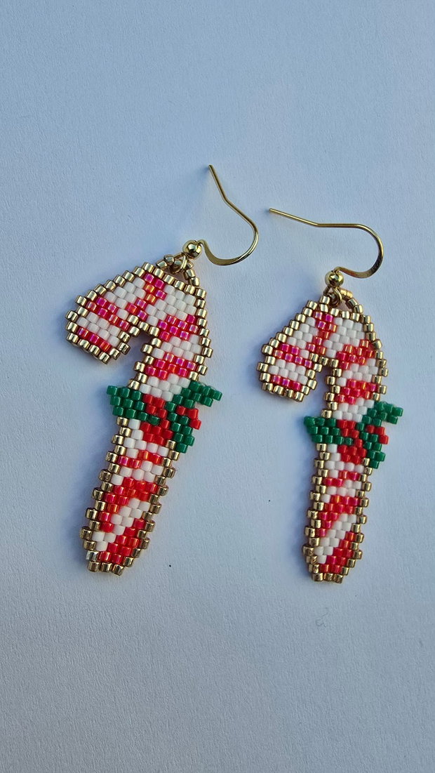 Cercei Candy Cane