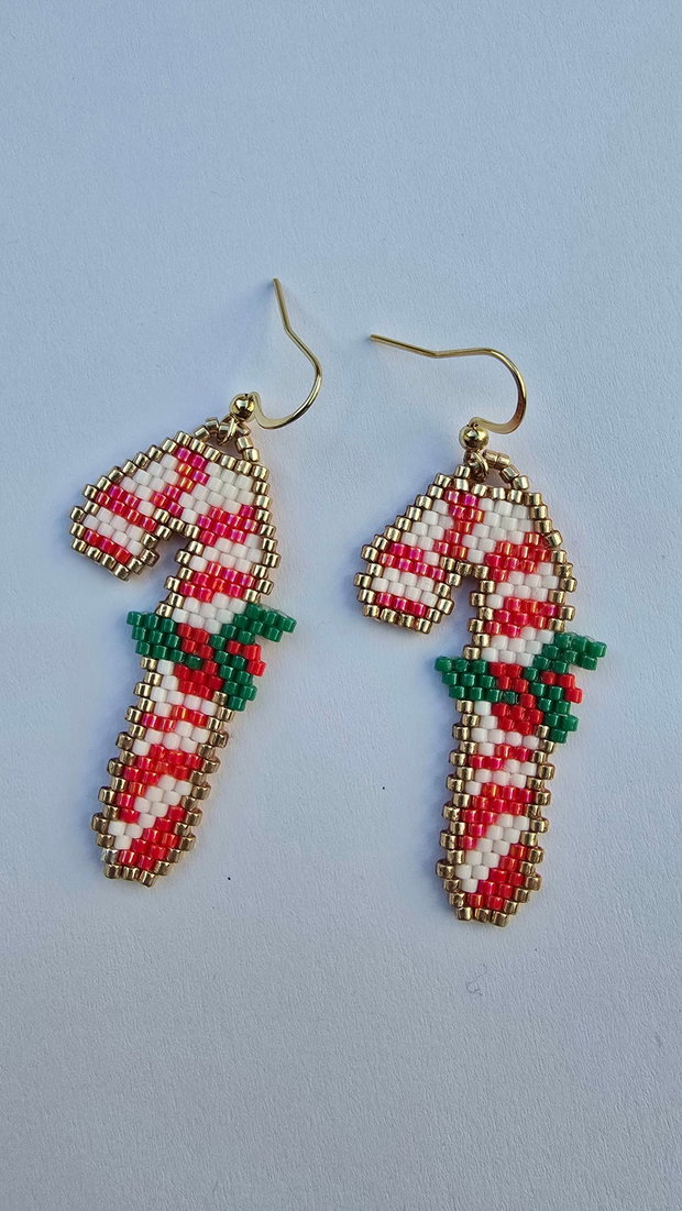 Cercei Candy Cane