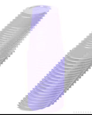 Pahare de unica folosinta, 200 ml, mov, set 100 bucati