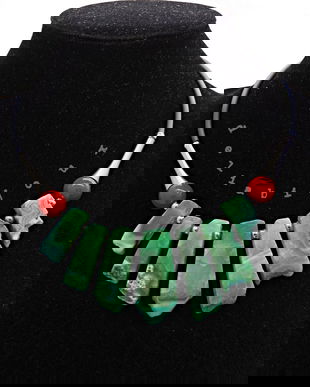 Colier statement cu agate naturale și mărgele de scoică (cod1358)