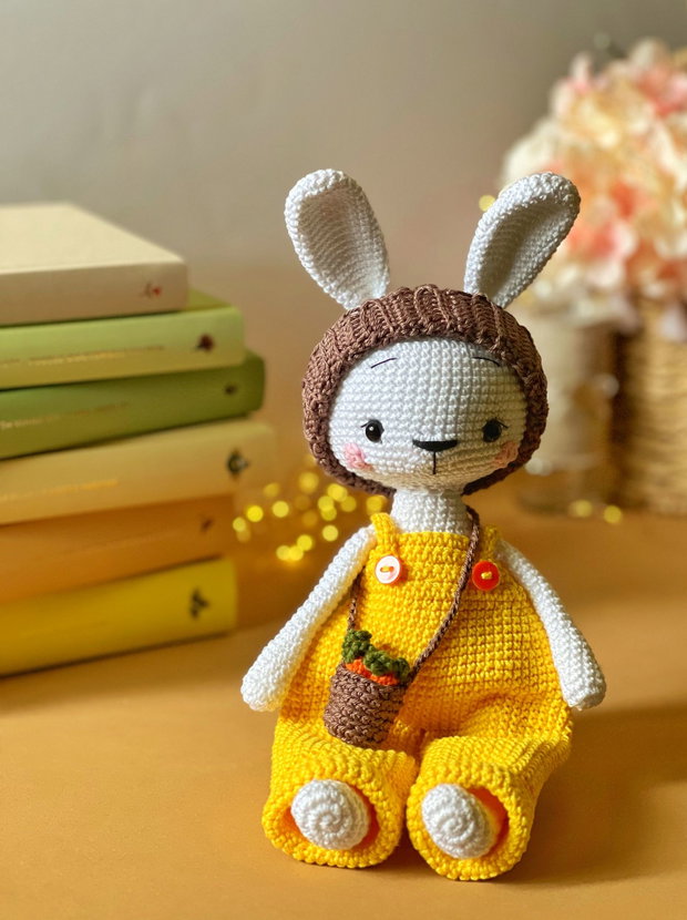 Whimsical woodland - Iepuras - Jucarie crosetata manual