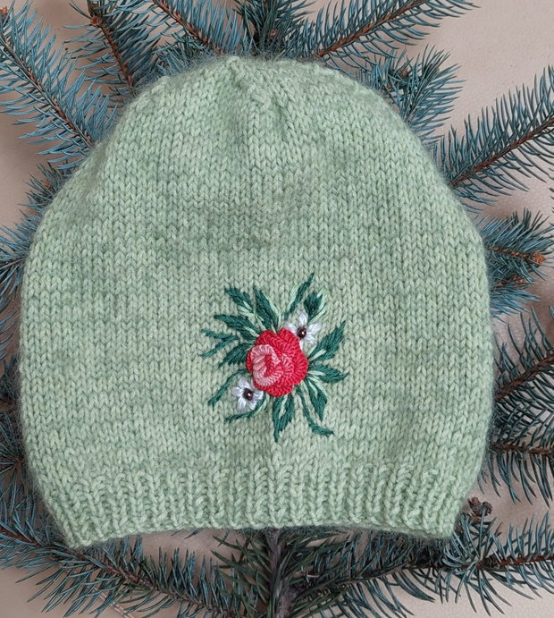 Caciulita handmade verde