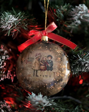 Glob medalion, Vintage Christmas