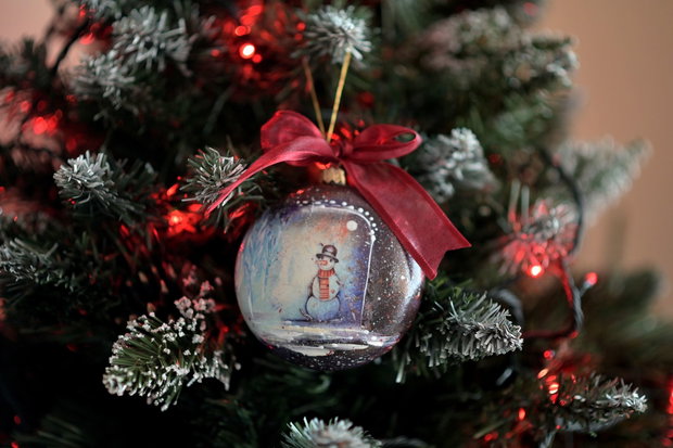 Glob medalion: Vintage Christmas