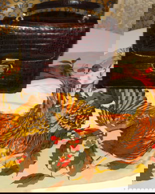 Poseta vintage deosebita, Perez,  Spania,  esarfa noua matase naturala , cadou